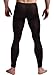 WUAMBO Men's Mesh Long Johns Slim Sexy Legging Tights Black XL (Waist:32