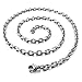 INBLUE Dragon Wolf Tooth Pendant for Men Women Stainless Steel Cool Necklaces Simulate Crystal Gemstone Boyfriend Gifts Jewelry with 23 Inches Chain (Dragon, Green)