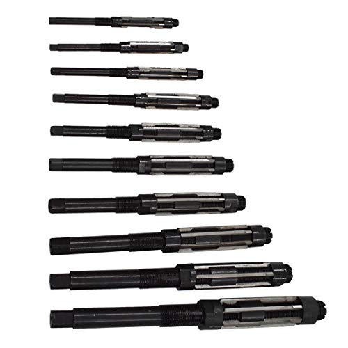 image for WFLNHB 9 Set High Speed Steel Adjustable Hand Reamers, H4-H12, 15/32