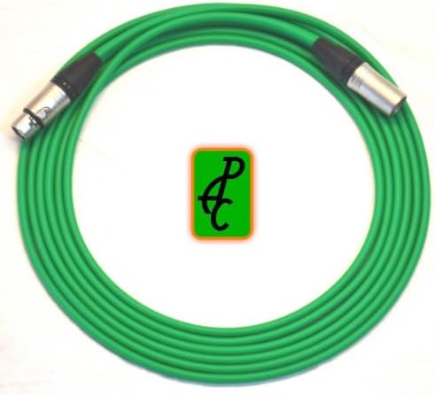 25 ft Canare Quad Patch Cable Green Neutrik XLR Male - Female