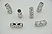 Antique Silver Filigree Dreadlock Bead 7mm Dia.Hair Beads Pack of 20PCS (Antique Silver)