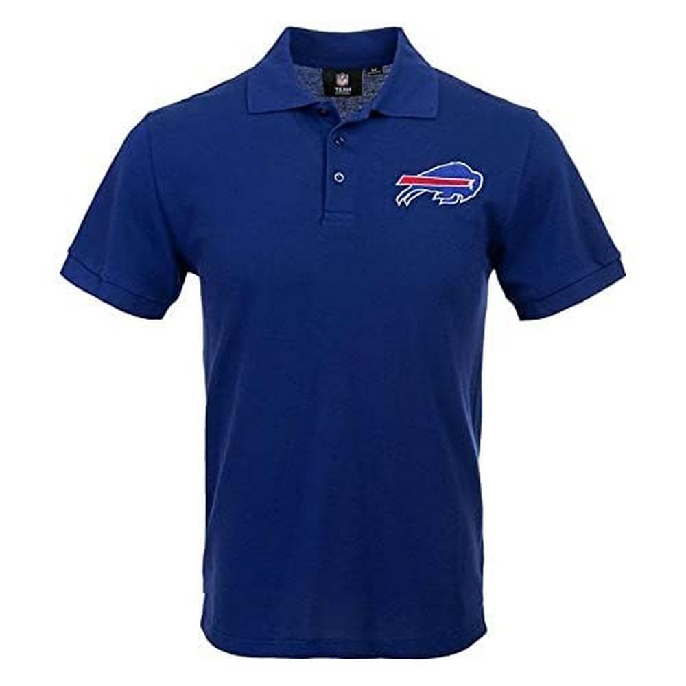 FOCO Unisex Adult Nfl Team Logo Polo Short Sleeve Shirt, Casual Color, Medium US Image