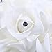 DDLBiz Beautiful Crystal Roses Pearl Bridesmaid Wedding Bouquet Bridal Artificial Silk Flowers (White)