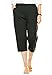 Women's Plus Size 7-Day Knit Capri