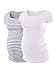 AnnAnn Womens Motherhood Maternity Side Ruched Tunic Tops Scoop Neck T-Shirt Short Sleeve Mama Pregnancy Clothes