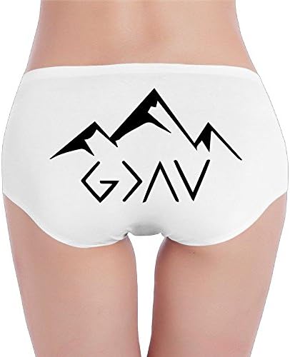 Dfgfgfas God is Greater Than The Highs and Lows Mountains Soft Underwear Women's Hipster Panties