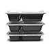 Fitpacker DUO 2 Compartment Meal Prep Containers - Reusable with Lids, Microwave and Dishwasher Safe, Bento Lunch Box, Stackable, Set of 7