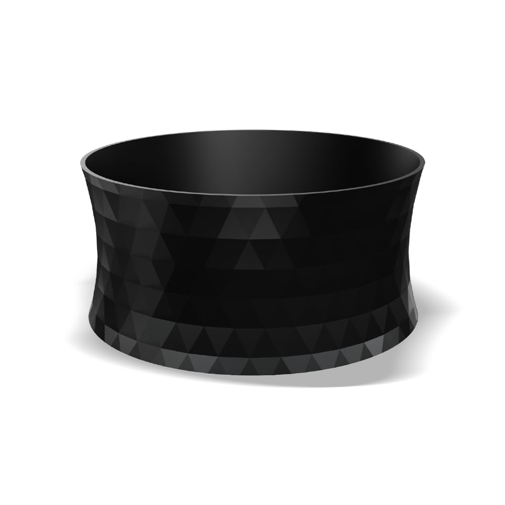 KYONANO Coffee Dosing Ring 51mm Barista Accessories Coffee Handle Accessories 51mm Espresso Output Funnel Precise Dosing Easy Tamping Suitable for Baristas and Beginners Black Diamond Shape