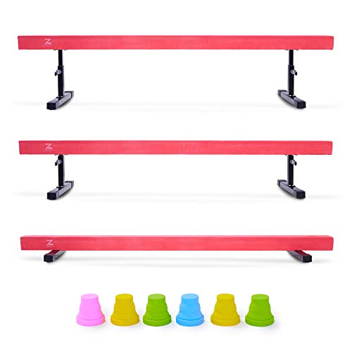 ZELUS Z Balance Beam Gymnastics for Kids, 8ft Adjustable Gymnastics