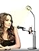 2018 Social Influencer Live Stream Stand with Selfie Ring Light Cellphone Holder and Microphone Holder Flexible Mobile Phone Clip Holder Lazy Bracket Desk Lamp with 3 Color and Mult-Level Brightness