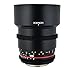 Rokinon CV85M-N 85mm t/1.5 Aspherical Lens for Nikon with De-Clicked Aperture and Follow Focus Compatibility Fixed Lens