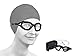 SealBuddy PV10 Panoramic View Goggle Anti-Fog and Scratch Resistant Lens (Black, Clear)
