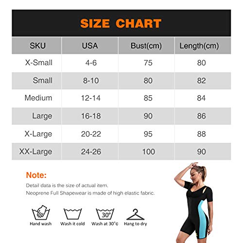 NonEcho Neoprene Sauna Full Shaper Sweat Body Suit Sleeve Slimming Shapewear Weight Loss - Thumbnail 6