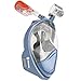Seaview 180° GoPro Compatible Snorkel Mask- Panoramic Full Face Design. See More With Larger Viewing Area Than Traditional Masks. Prevents Gag Reflex with Tubeless Design (Manta Ray, S/M)