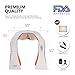 hueplus HPM-100 Shiatsu Neck & Shoulder Massager with Heat - 3D Tension Technology Pain Relief Treatment Best for Muscle Knots and Sore Muscles at Home Office Deep Kneading Soothing Therapy Portable