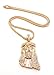 Mens Hip Hop Iced Out Rose Gold Finish Jesus Pendant W/ 36
