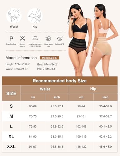 Braga Fajas Reductoras Mujer Braguitas Adelgazante Abdomen Moldeador Braga Vientre Plano Recuperación Postparto Transpirable con Algodón Entrepierna Elástico Cómodo Faja Reductora (Negro, L)