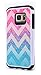 Galaxy S7 Case, NageBee Design Premium [Heavy Duty] Defender [Dual Layer] Protector Hybrid Case for Samsung Galaxy S7 (Hybrid Colorful Wave)