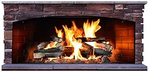 Aahs!! Cardboard Fireplace Stand Up | Fake Brick Cutout Decoration for The Background | Christmas Halloween Holidays Decor