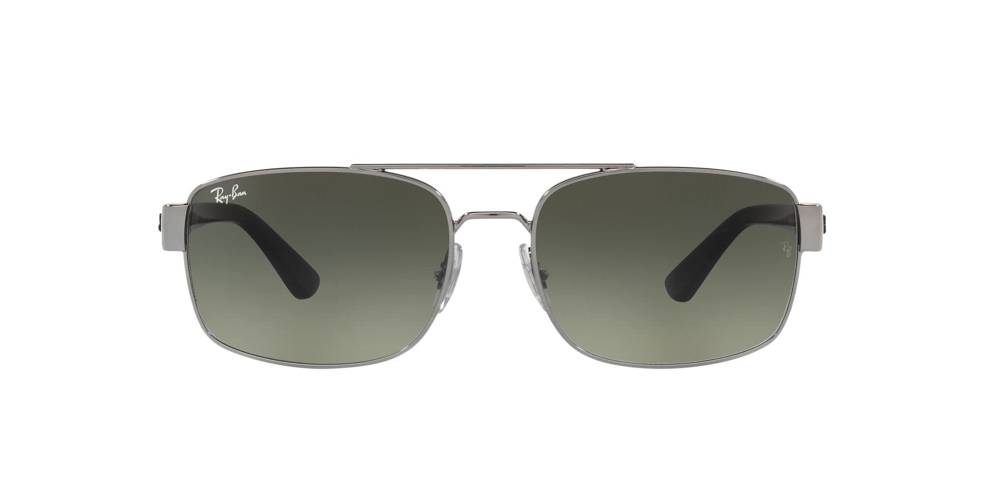 Ray-Ban Mens RB3687 Square Sunglasses, Gunmetal/Grey Gradient, 61 mm