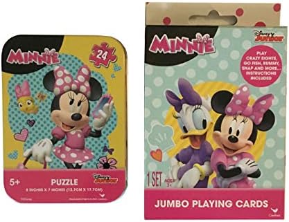 Jumbo Playing Cards and Mini Puzzle Tin Set