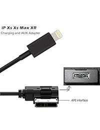 Cable de carga AUX para el automóvil HAIN para Mercedes Benz, MB Interfaz de medios AMI Compatible con iX i8 i7 i6 i6s Plus para modelos seleccionados Años de W Glk ECS ML CLA SLK GL