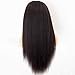 Persephone Italian Yaki 360 Lace Frontal Wig Humn Hair with Baby Hair Kinky Straight 360 Human Hair Wigs Pre Plucked Virgin Brazilian Remy Human 360 Lace Wig 150 Density 20 Inch Natural Color