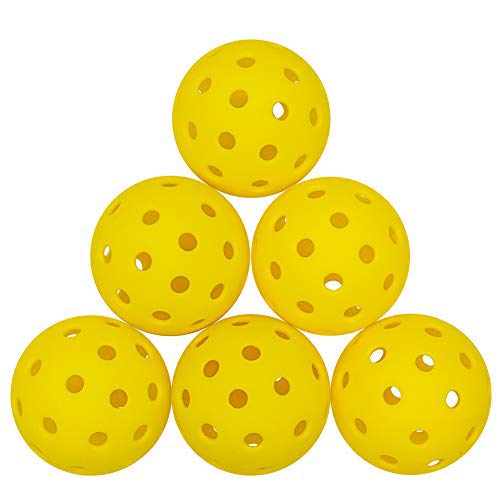 ZOEA Outdoor Pickleball Balls with 40 Small Precisely Drilled Holes