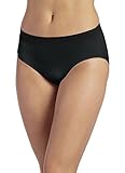 Jockey Women's Underwear Modern Micro Seamfree Hi Cut, black, 7