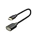 Micro USB 2.0 OTG Cable, OKRAY 0.52Ft / 16cm Braided On The Go Adapter A Female to Micro B Male Compatible Samsung S7 S6 Edge S4 S3, Android or Windows Smart Phones / Tablets with OTG Function