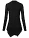Laksmi Women's Long Sleeve Asymmetrical Cowl Neck Tunic Top
