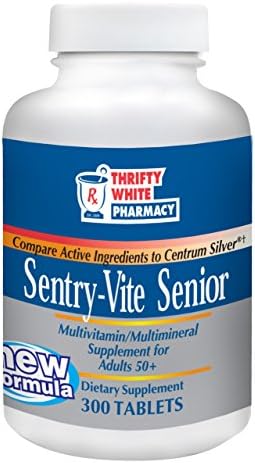 Thrifty White Sentry-Vite Senior Multivitamin/Multimineral Supplement for Adults 50+ - 300 Tablets