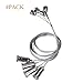 4 Pack T-SUNRISE LED Panel Light Suspension Systems,Suspension Cables, hanging Chains for LED Panel