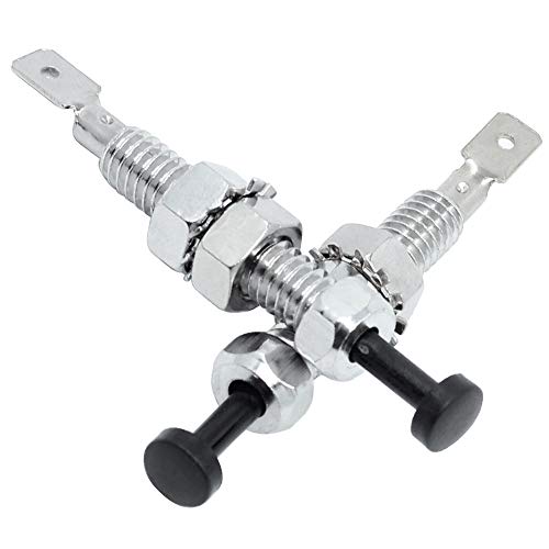 RKURCK Car Hood Door Pin Switch Adjustable Bonnet Alarm Security Light Hood Screw Universal for Car Auto Trunk Engine 2Pcs