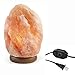 BanWood Crystal Salt Lamp With Wood Base Come With Bulb and Cord (6-7inch)
