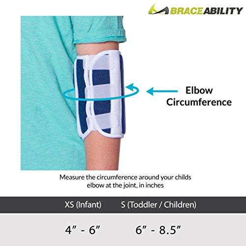 BraceAbility Pediatric Elbow Immobilizer Arm Restraint Brace and