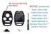 2 Pcs Replacement Key Fob Case Shell Fit for Honda Accord Ridgeline Civic CR-V Remote Key Fob Cover Cutting NOT Required