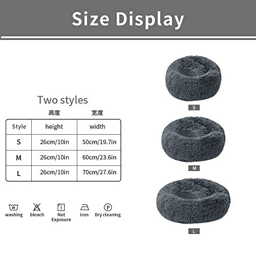 Roblue-Rundes-Plsch-Haustierbett-fr-Katzen-und-Kleine-Hunde-Hundebett-Katzenbett-Kissenbett-Selbstwrmendes-Bettkissen-Rundes-Donut-Kuschel-Katzenbett-fr-Mittelgroe-Kleine-Hunde