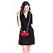 M10M15 Women Wine Red Satin Clutch Purse Small Evening Bag with Pearl Closure for Party Wedding