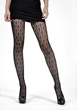 Soho Apparel Junior Ladies Sheer Patterned Pantyhose SS-PHE-black