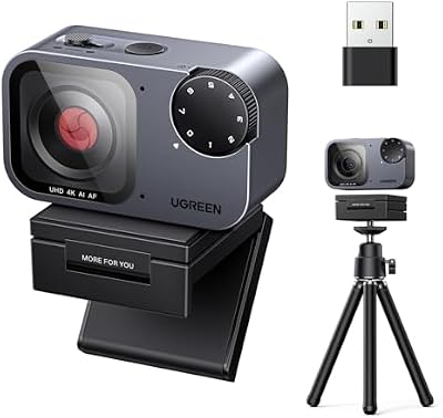 FineCam Pro 4K Webcam 30FPS 1/2" Sensore Controllo Gestuale AI