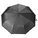 BPAGO Totes Umbrellas Compact car Umbrellas Windproof Travel Umbrella with Teflon Coating Small Automatic Open and Close Black Tote Umbrellas - Golf Umbrella