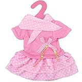 Glitterstar Handmade Short Sleeve Polka Dot Mini Skirt Doll Clothes&colthing&dress for 14
