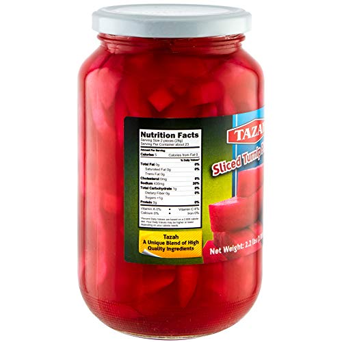 Tazah Sliced Turnip Pickles 2.2 Pounds
