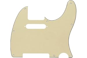GENERIC ROZILO 8 Hole Tele Pickguard Pick Guard Scratch Plate for Telecaster USA/Mexican Fender Aged White