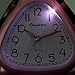 Chelvee Alarm Clock, Twin Bell Carton Quartz Analog Alarm Clock for Kids, Desk & Shelf Alarm Clock with Night Light, Snooze, Non-Ticking, 2 AA Battery Powered (Pink1)