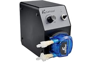 K KAMOER Kamoer KCP PRO2 40-210ml/min high flow peristaltic pump 12V dc variable speed small dosing pump for lab chemical experiment with Norprene tube 3.2mm ID× 6.4mm OD and power adapter