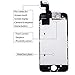 Pre-Assembled Screen Replacement for iPhone 6 Plus Gray, LCD Display and Touch Screen Digitizer Replacement for A1522, A1524, A1593w/Facing Proximity Sensor, Ear Speaker, Front Camera and Repair Tools
