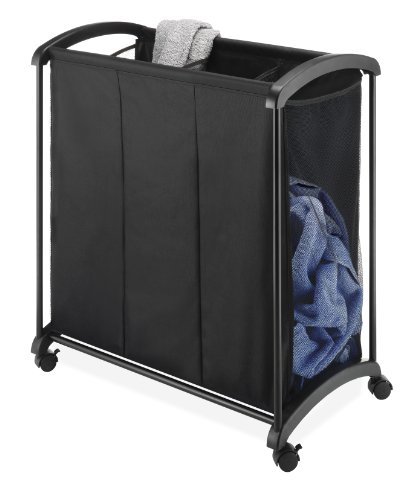 UPC 038861104995, Whitmor 6396-4555 3-Section Laundry Sorter, Black