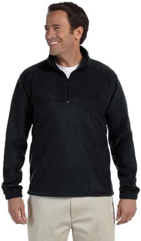 Devon & Jones Mens Bristol Full Zip Sweater Fleece Jacket, Black